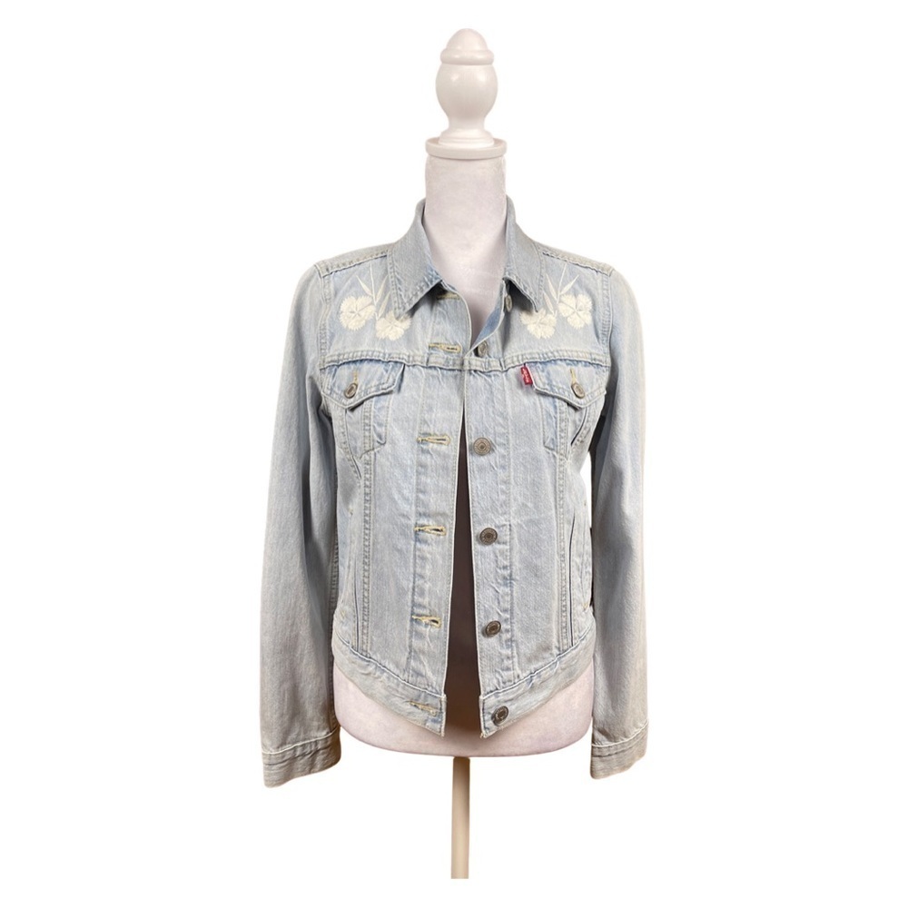 Levi Strauss Light Embroidered Denim Jacket | Size XS - Picture 2 of 9